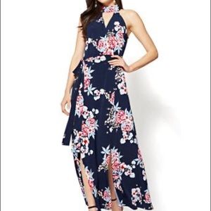 Blue Floral Maxi